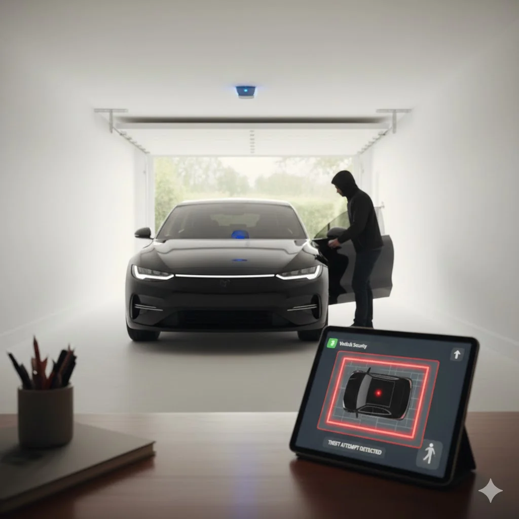 Car anti theft system — AI vehicle security and theft deterrent monitoring