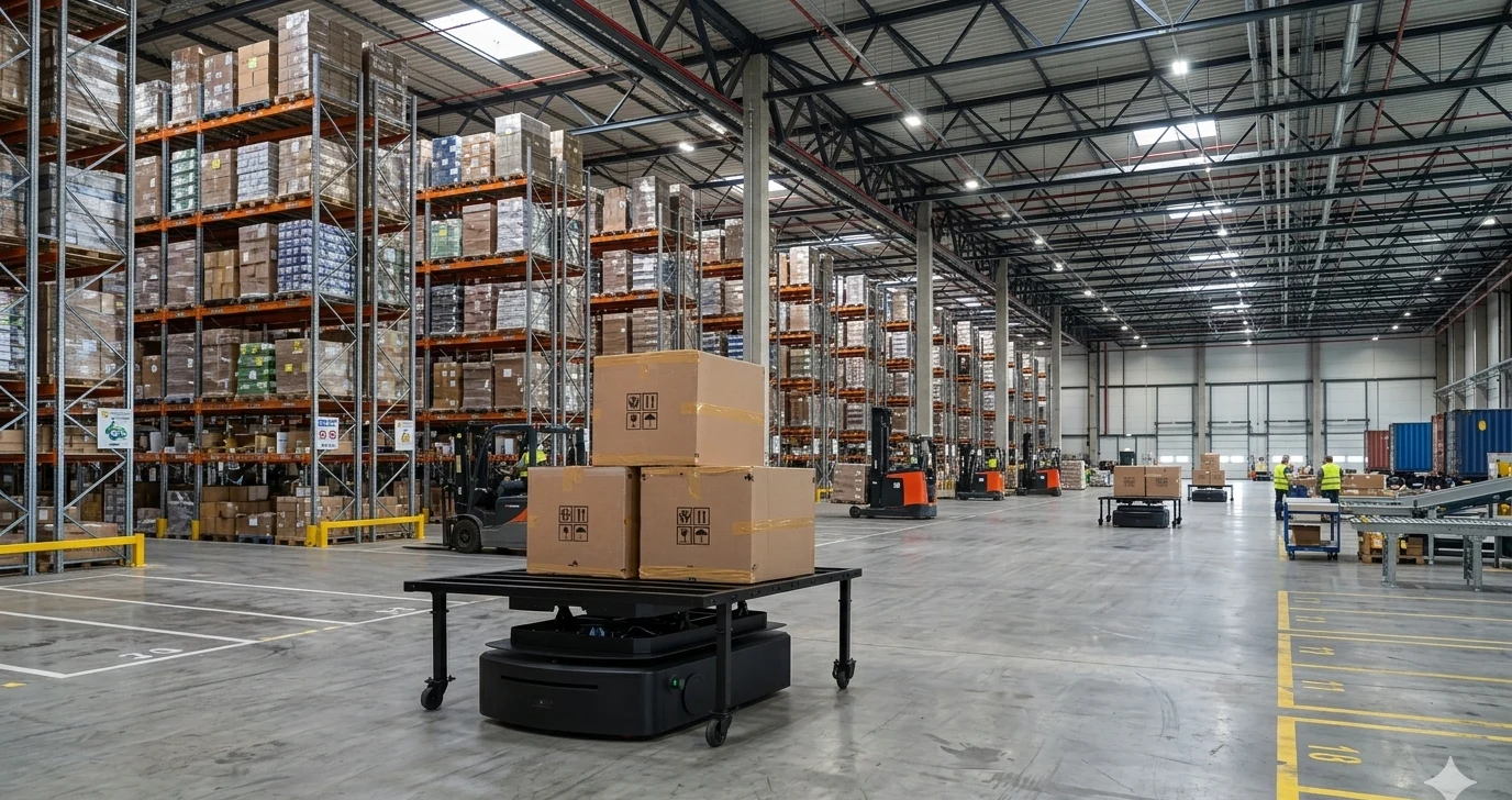 KenRobotics warehouse AMR fleet