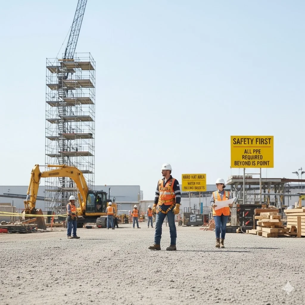 Construction safety AI monitoring