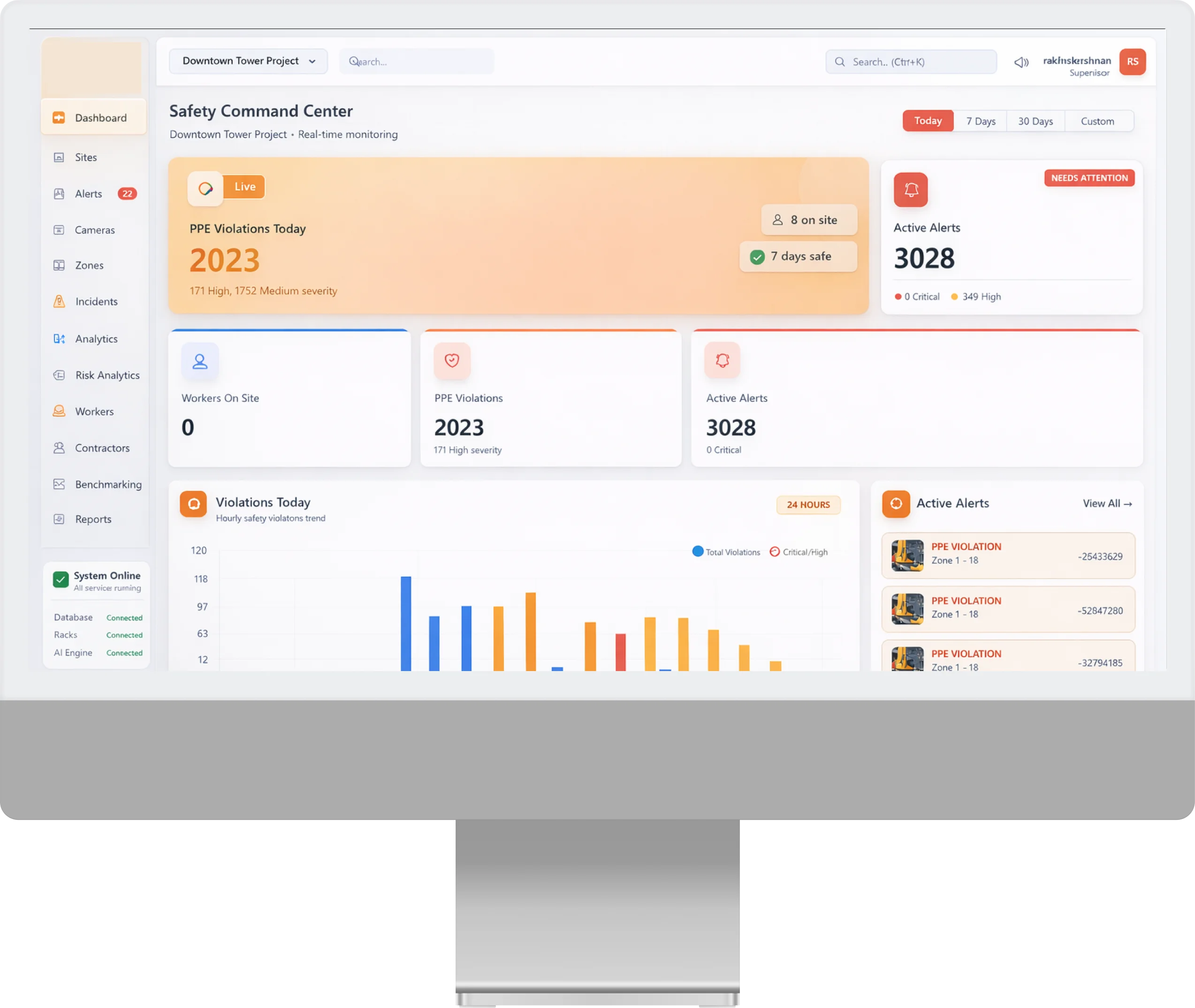 KenSafety Live Safety Dashboard